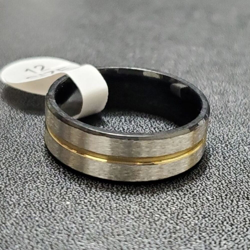 Titanium silver tone ring size 13 - image 1